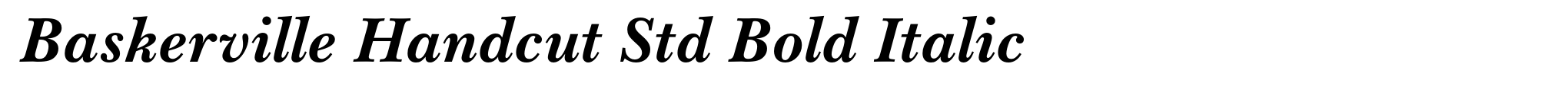 Baskerville Handcut Std Bold Italic image